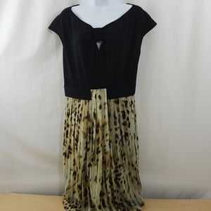 JONATHAN MARTIN Womens Size 10 Dress Black Neutral